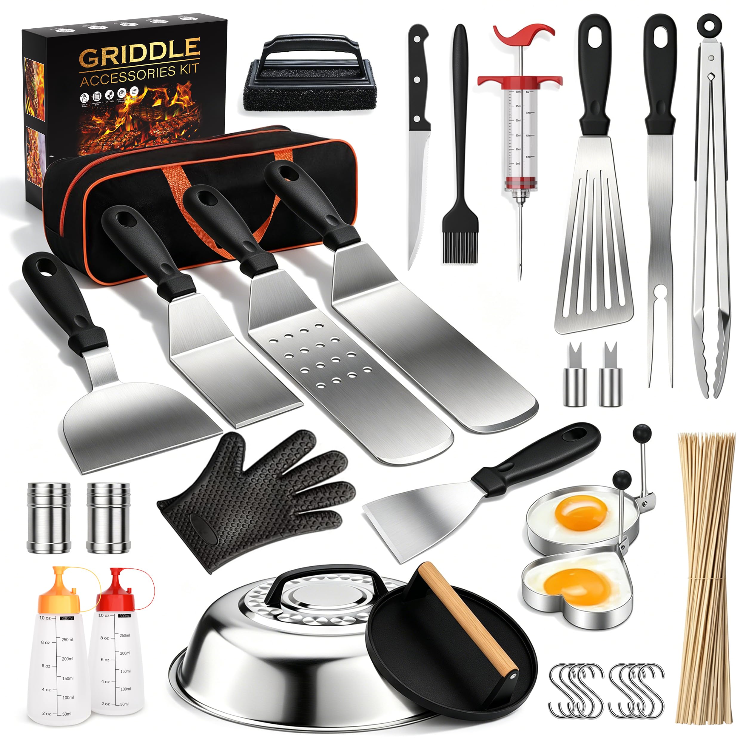 Amazon.com : 134 Pcs Griddle Accessories Kit, Perfect Hibachi Flat