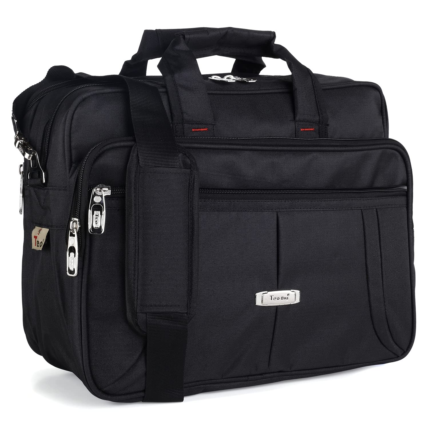 Teo 26 Ltrs Multipurpose Messenger Laptop Bag - 15.5 Inch Polyester With 6 Pockets & Compartments for Mechanics, Electrician & Technician - Tool Shoulder/Office Bag (Black 932)-image-24