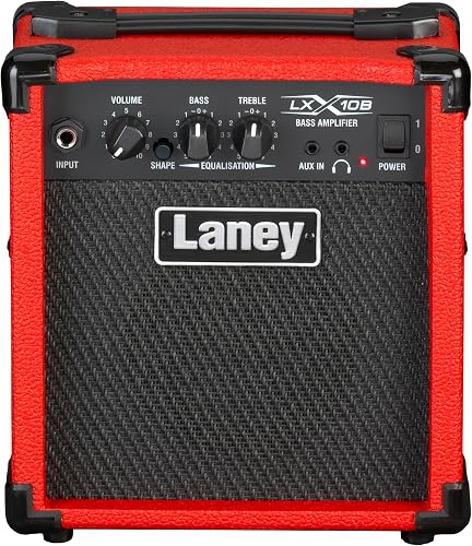 Laney LX10B Bass Guitar Amp -10 Watt, 2 EQ combo portable…
