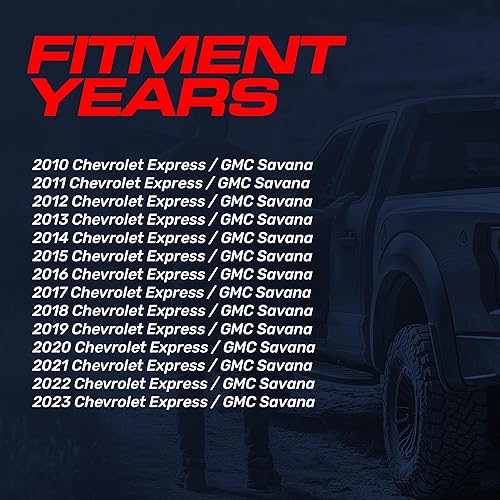 Miniatura 3 de Master Tailgaters Manija negra para puerta de carga con cámara de respaldo de repuesto para Chevrolet Express/GMC Savana (2010-2023) | IP68