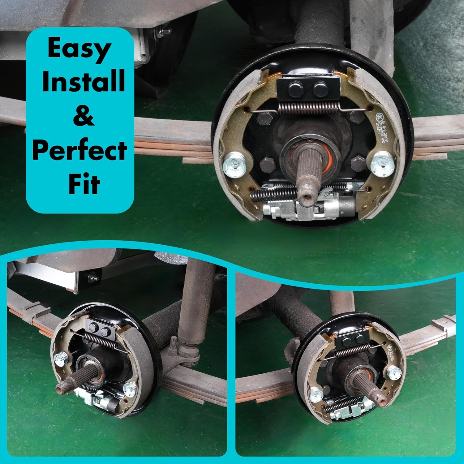 10L0L Golf Cart EZGO Brake Assembly,Rear Brake Cluster Driver +Passenger Side fit EZGO 1996-UP TXT PDS/Medalist,Yamaha G14 G16 G19 G20 G21 G22,OEM:70998-G01,70998-G02,JN6-F7290-03-00,JN6-F7280-03-00