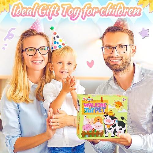 Miniatura 8 de Juguetes de peluche Tagitary, juguetes de perro caminando que pueden caminar, ladrar y mover la cola, juguetes electrónicos interactivos para