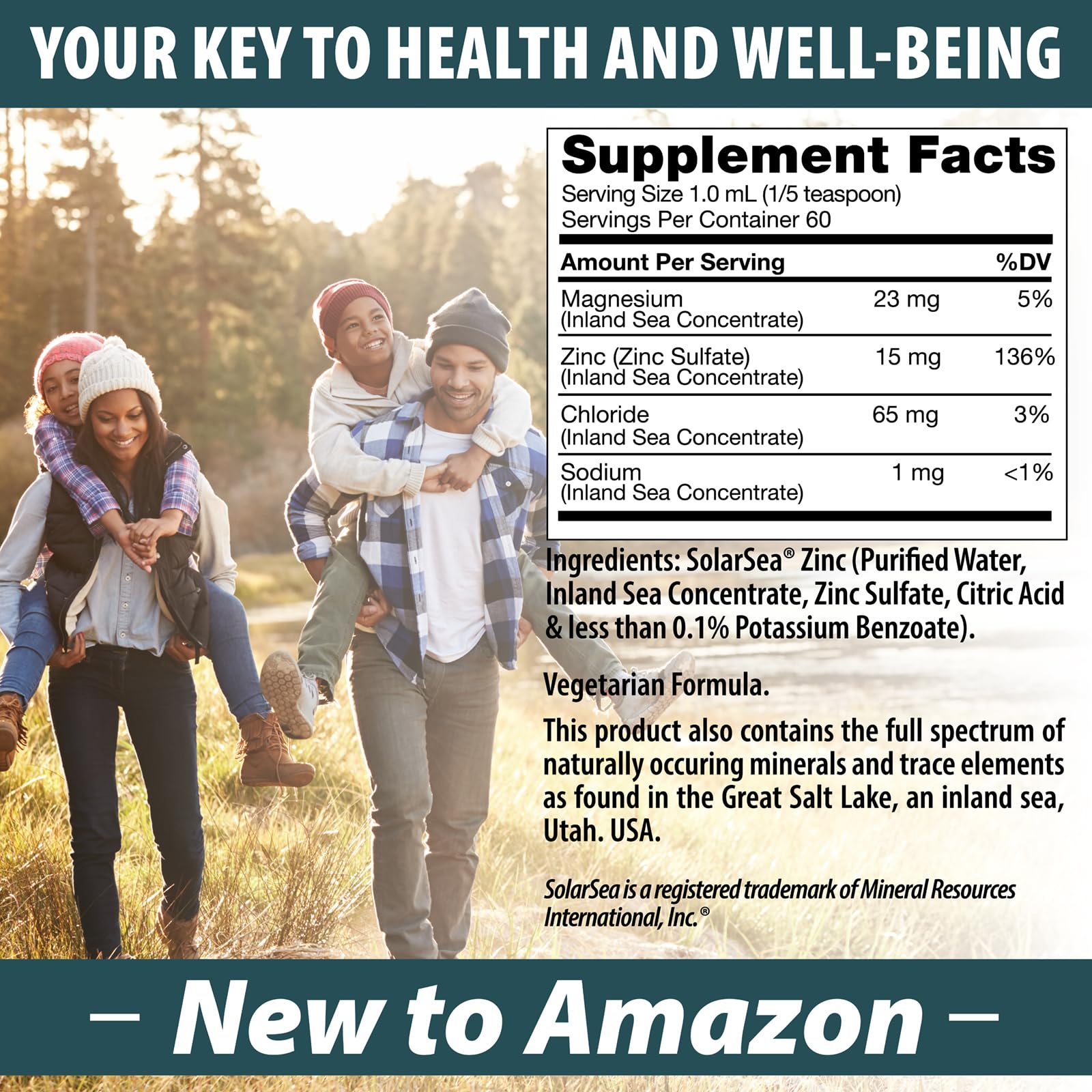 Anderson Ionic Zinc Complex, Liquid Drops for Immune Support, 15mg Zinc Sulfate per Serving, Balanced Trace Mineral Dietary Supplement for Women, Men, 60 Servings, 2oz Bottle — Amazon image 2