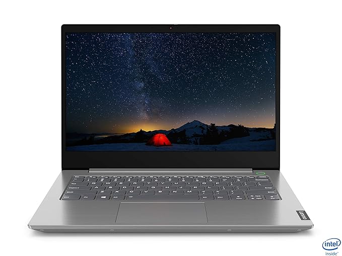 Lenovo ThinkBook 14 Intel Core i3 10th Gen 14" (35.56cms) Full HD Thin and Light Laptop (4GB RAM/ 1TB HDD/Windows 10 Home/Mineral Gray/ 1.49 kg), 20RV