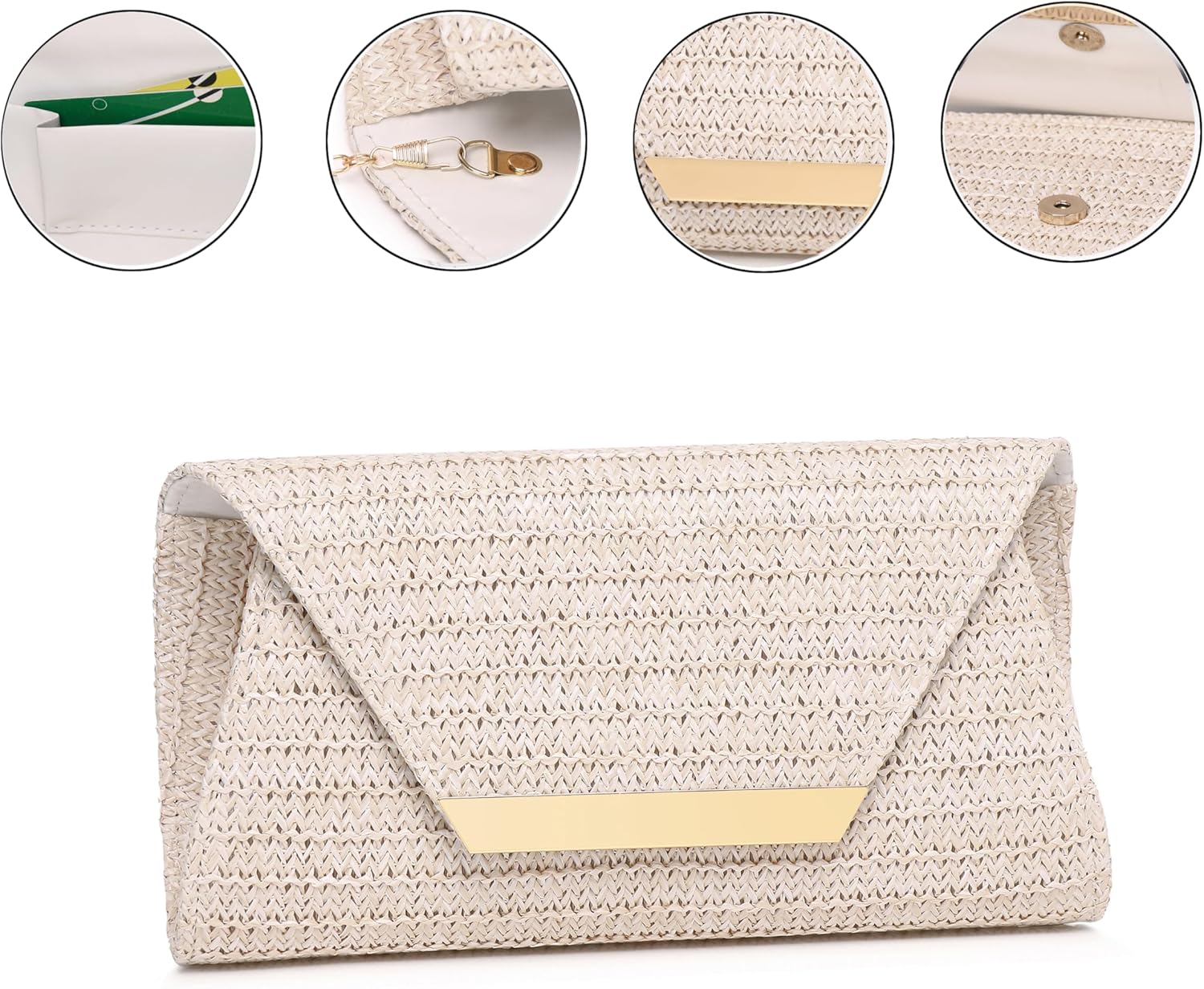Women Patent Leather Fashion Clutch Purses Evening Bag Handbag Christmas gift - Image 3