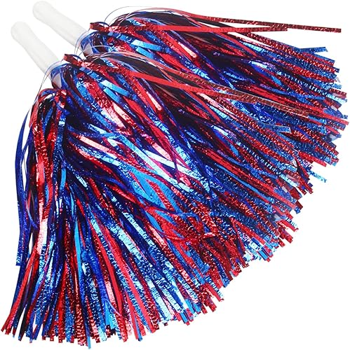 Vista 39 de Hooshing Pompones metálicos esponjosos, esponjosos, 12 unidades, 24 unidades, para equipo, deportes, fiesta de espíritu, adoptar un proceso