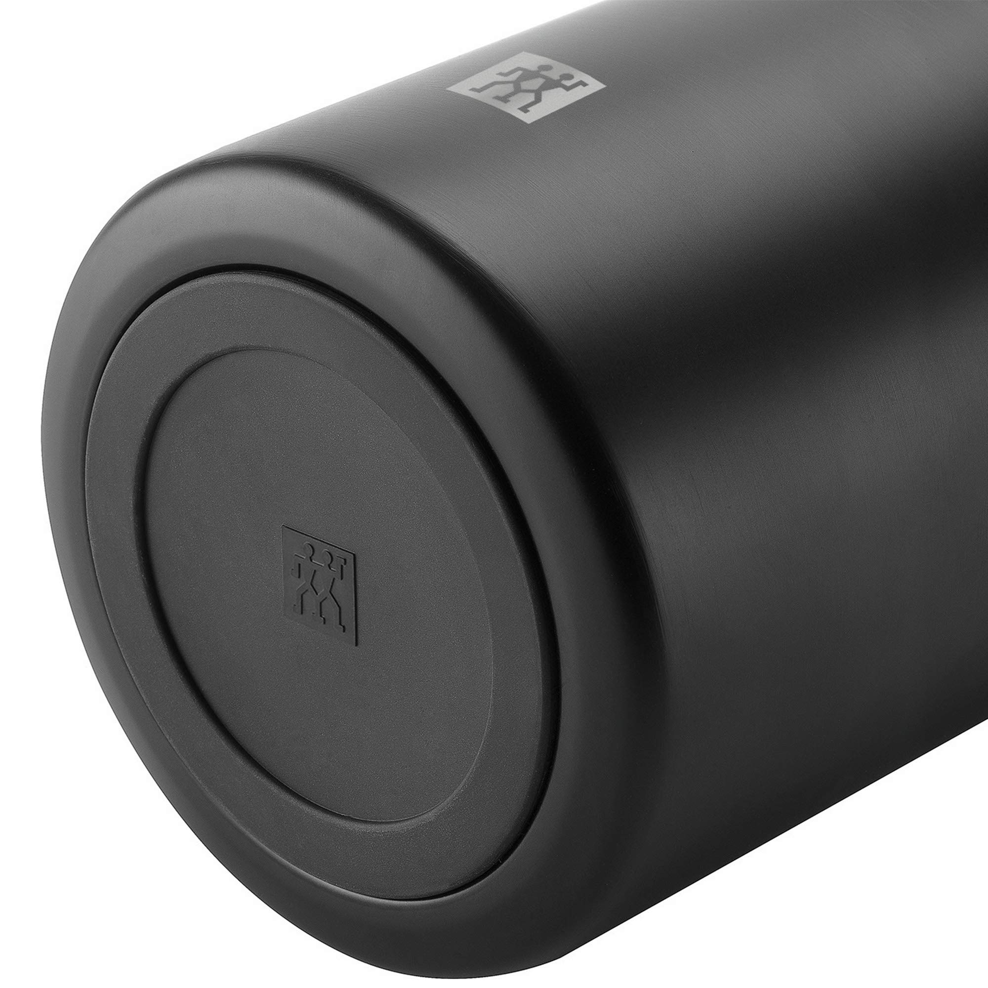 ZWILLING Thermo Lebensmittelbehälter mit Klapplöffel, 700 ml, Mattschwarz