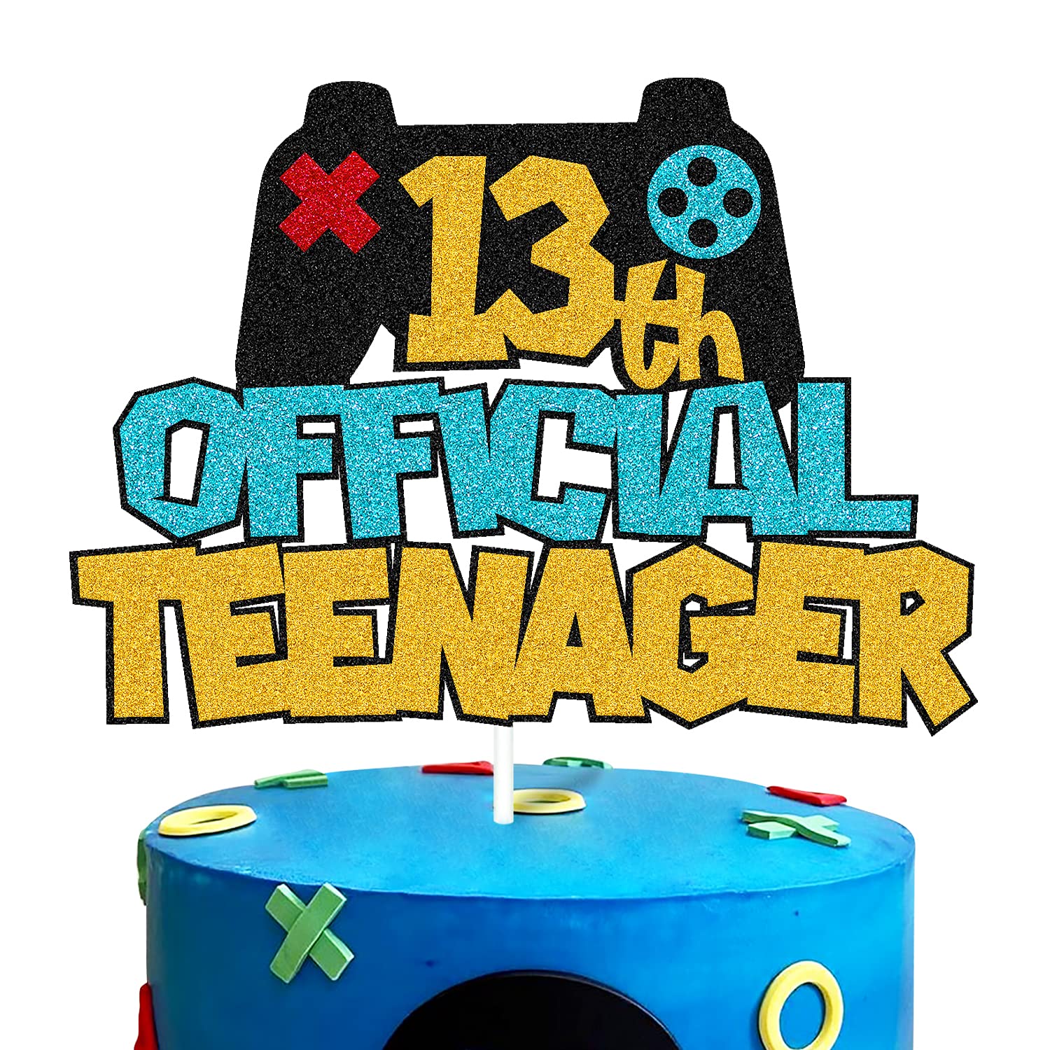 Buy 13th Official Teenager Cake Topper Video Game Controllers Gaming