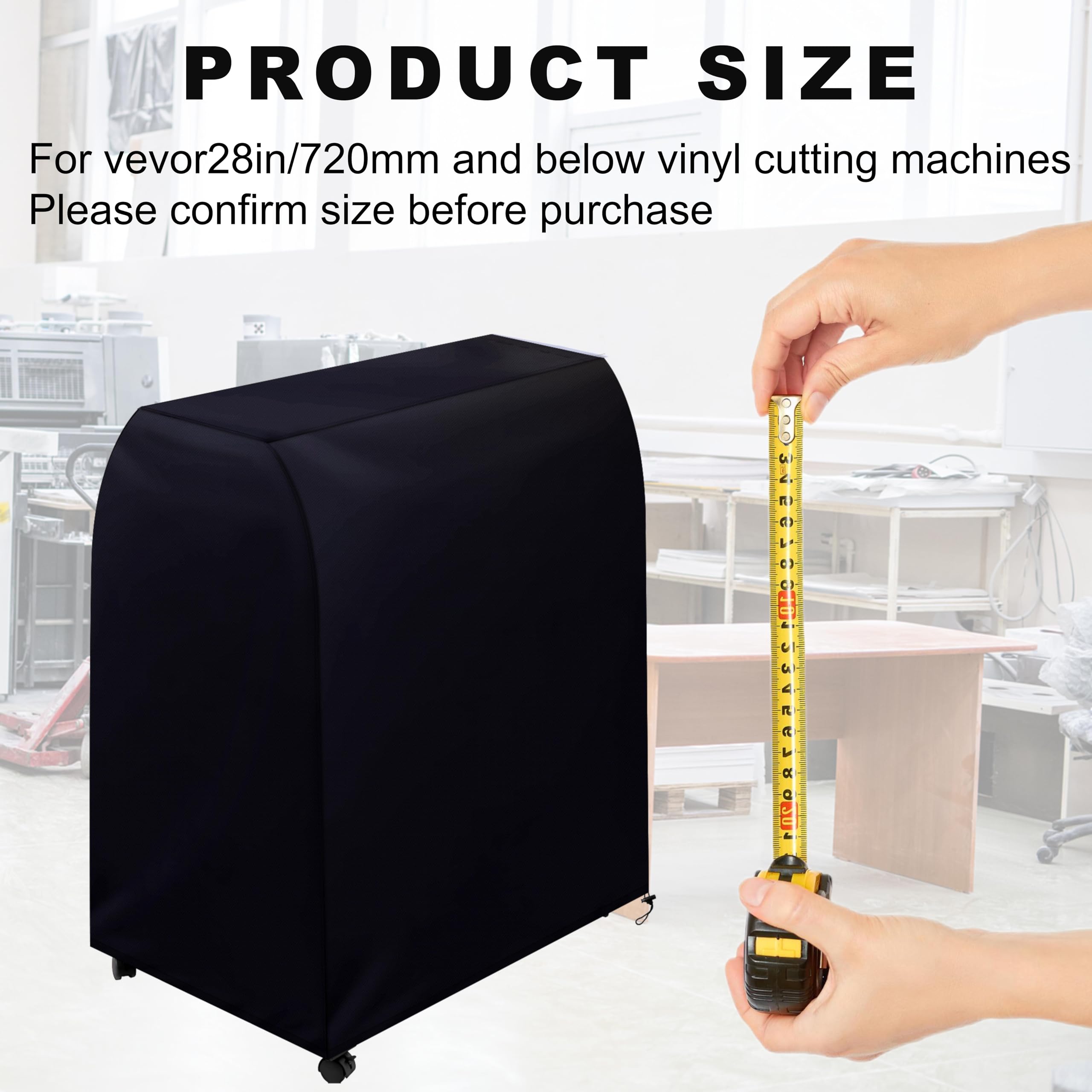 Vinyl Cutter Machine Cover,Suitable for VEVOR28in/720mm And Below Vinyl Cutting Machines,High Density Waterproof And Dustproof ?only cover?