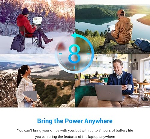 Miniatura 6 de ApoloSign Portátil de 15,6 pulgadas, 12 GB de RAM 512 GB SSD, computadora portátil Windows 11, Intel Jasper Lake N5095(hasta 2,8 GHz), pantalla IPS