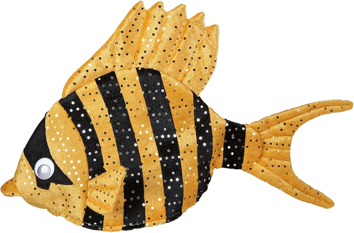 Widmann - Tropischer Fisch-Hut, Plüschhut mit Pailletten, Hut, Kopfbedeckung, Kostüm, Karneval, Mottoparty