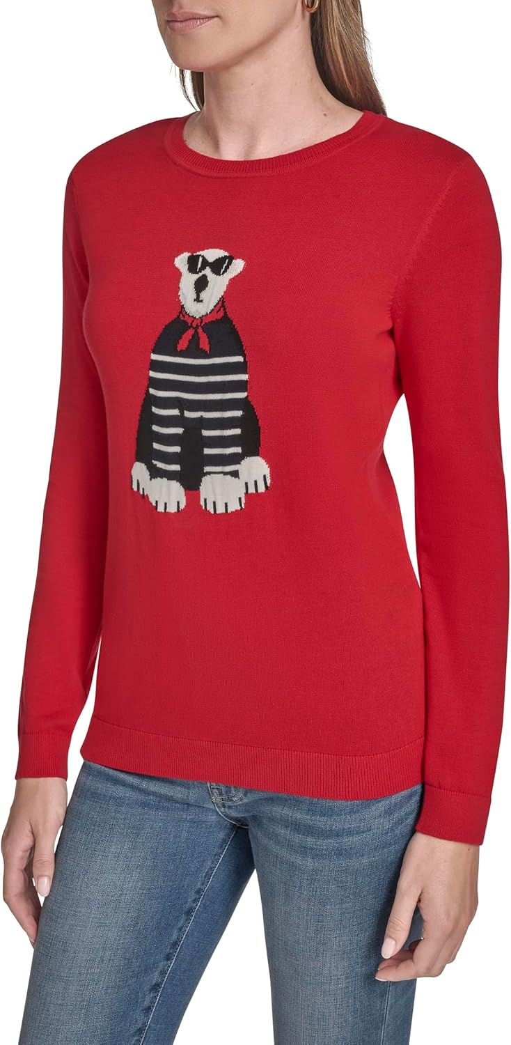 Tommy Hilfiger Womens Pullover Crewneck Everyday Sweater - Image 3