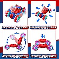 Vista 3 de S-pider Rc Juguetes de Coche de Acrobacias con Detección de Gestos para Niños de 4-14 Años, Coche de Deriva Control Manual Control Remoto con Luz