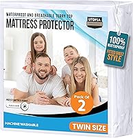Vista 113 de Utopia Bedding - Protector de colchón impermeable tamaño Queen, funda de colchón Terry premium de 200 GSM, cubierta de cama suave y transpirable