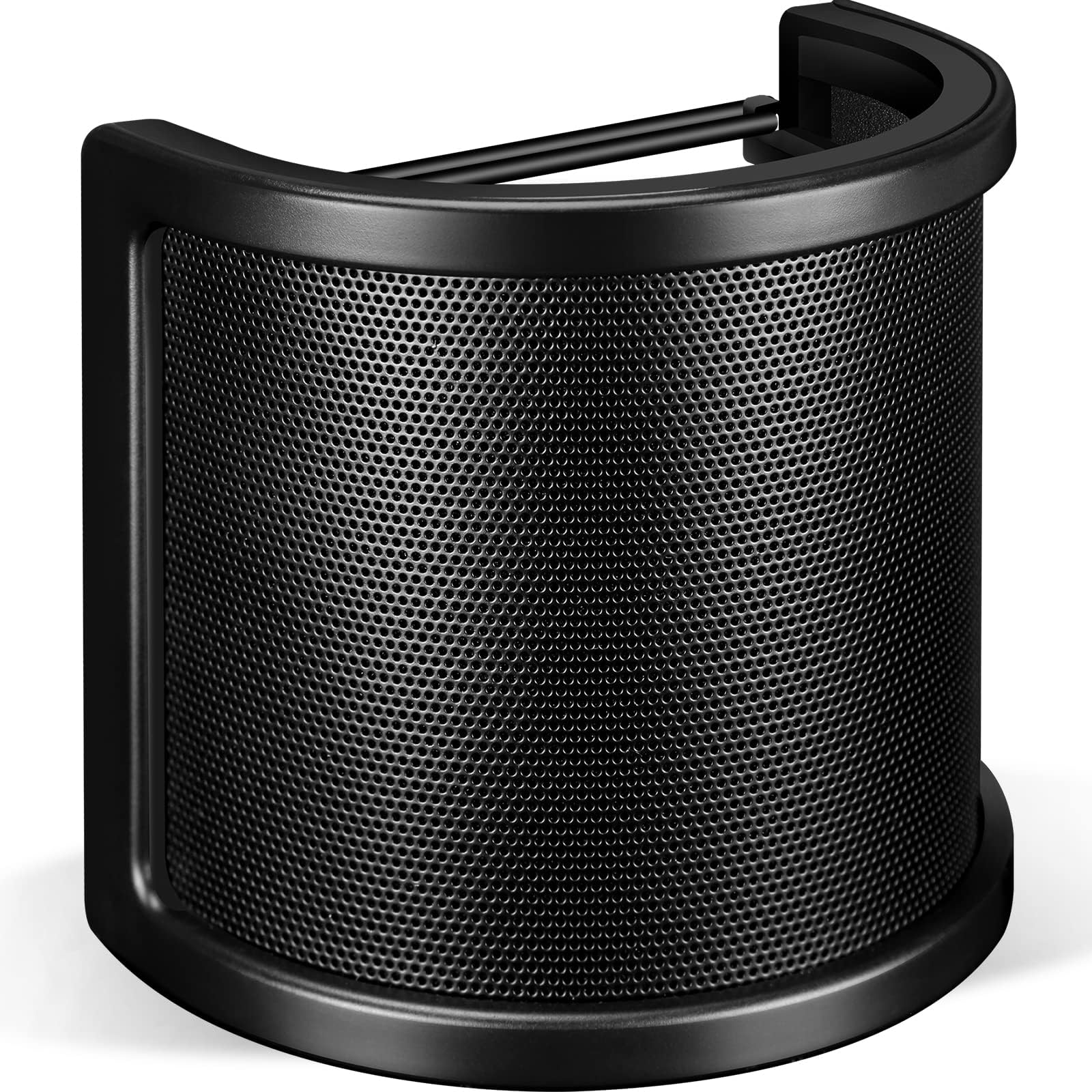 Pop Filter, [Upgraded Three Layers] Metal Mesh & Foam & Etamine Layer Microphone Windscreen Cover Handheld Mic Shield Mask,Microphone Accessories for Vocal Recording,YouTube Videos,Streaming