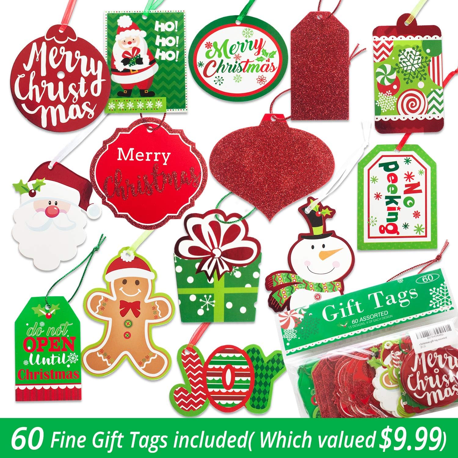Top Brands 24 White Kraft Christmas Gift Bags Assorted Sizes with 60-Count Christmas Gift Tags(Bulk Set,6 XL,6 Large,6 Medium,6 Small) Get Special Price 24 White Kraft Christmas Gift Bags Assorted Sizes with 60-Count Christmas Gift Tags(Bulk Set,6 XL,6 Large,6 Medium,6 Small)