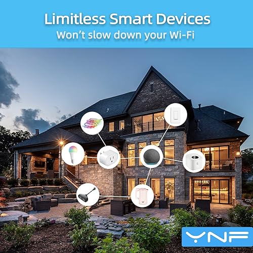 Miniatura 6 de YNF Mini enchufe inteligente, configuración simple con un comando de voz, enchufes inteligentes compatibles con Alexa, control remoto, temporizador
