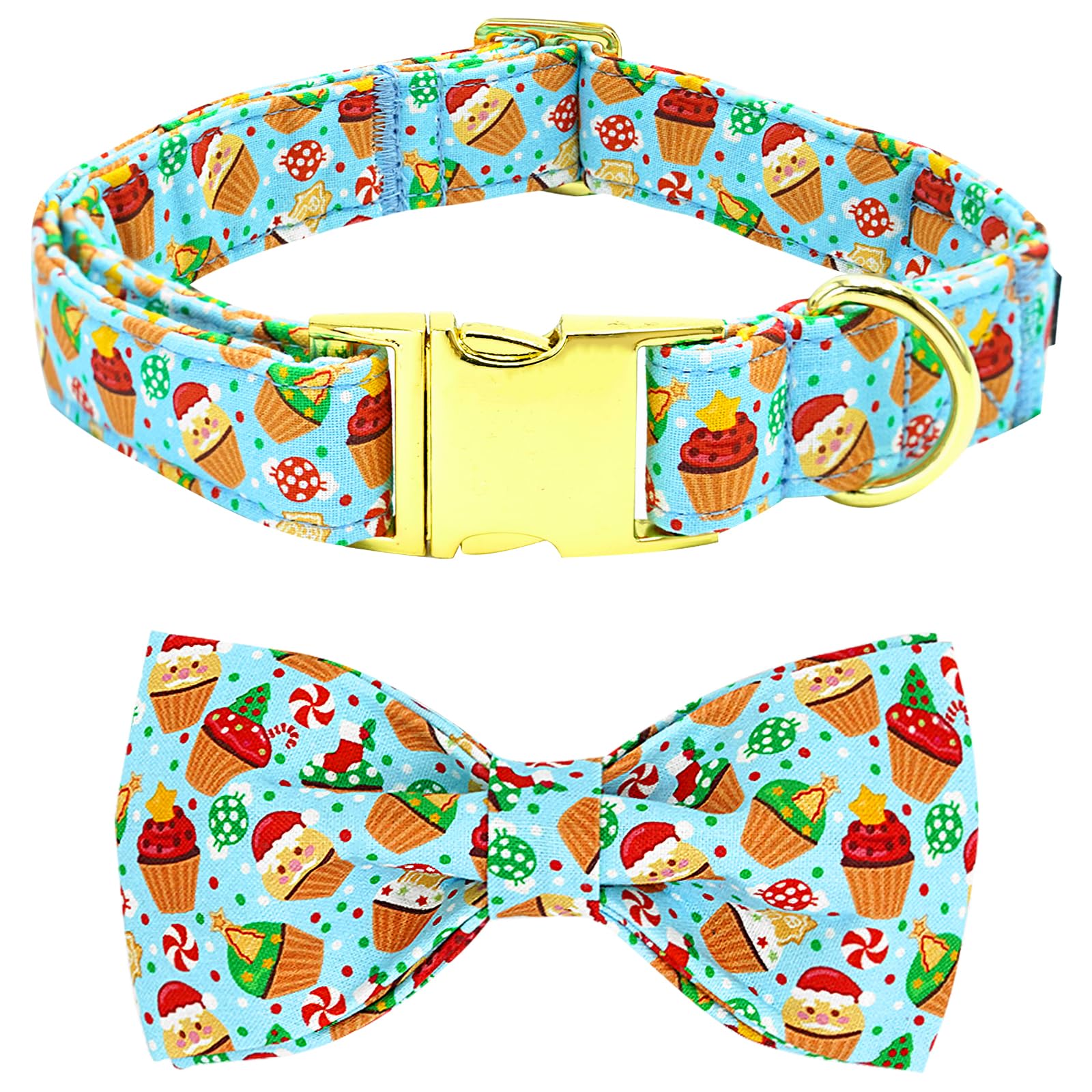 Cadeau pour grands chiens : Collier pour chien de Noël réglable à boucle métallique