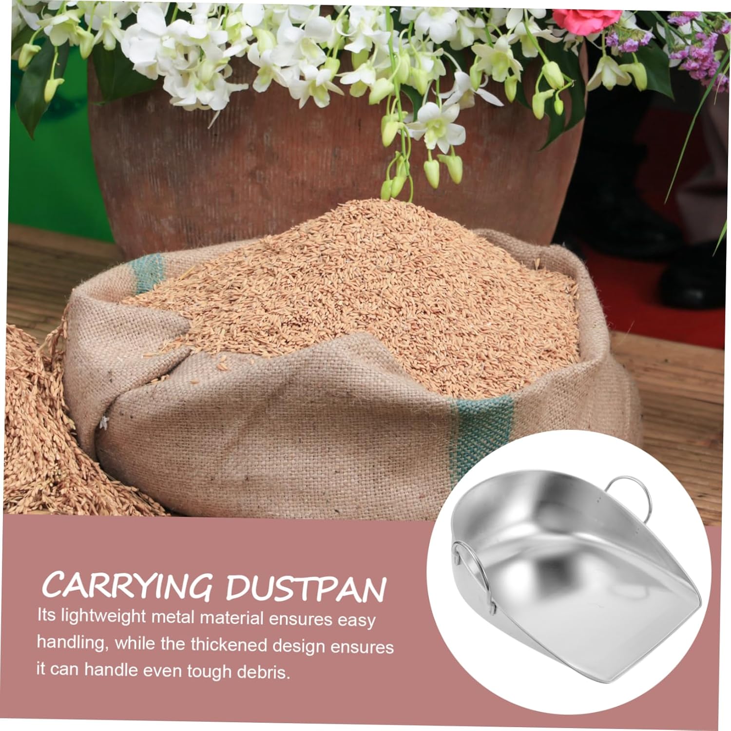 Grain Shovel Lightweight Dustpan for Efficient Cleaning and Harvesting Reusable Tool for Household and Commercial Use Moisture-Resistant Design