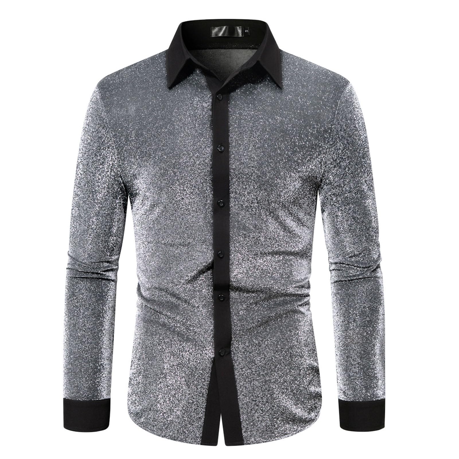 Camisas inarrugables de lentejuelas para hombre que busca destacar sin planchar 6