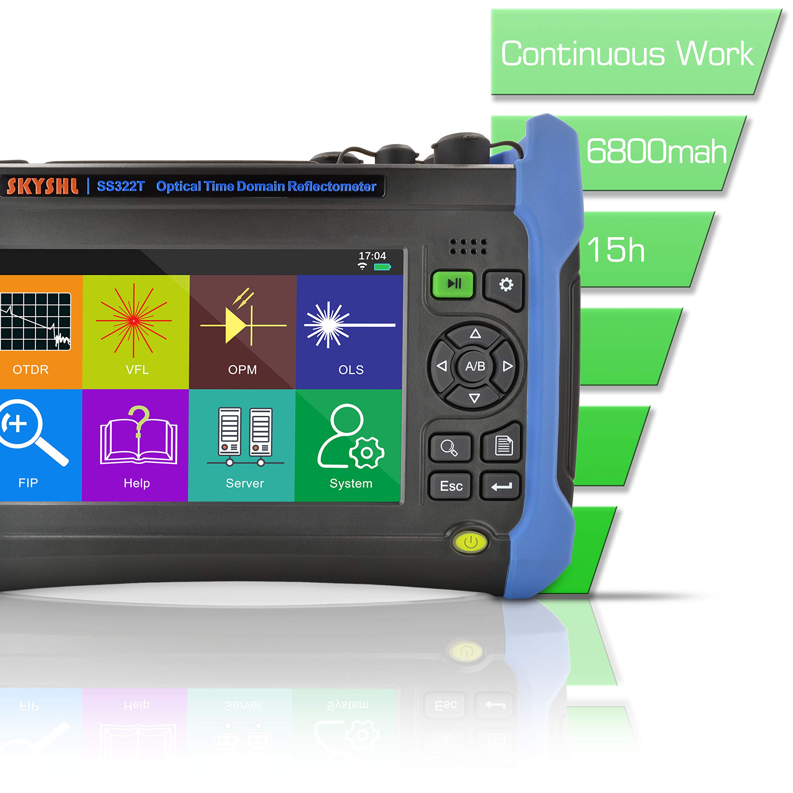 OTDR Tester Fibra Ottica Monomodale - 1310/1550nm Con VFL, OPM, OLS E Touchscreen 7'' - Foto 4