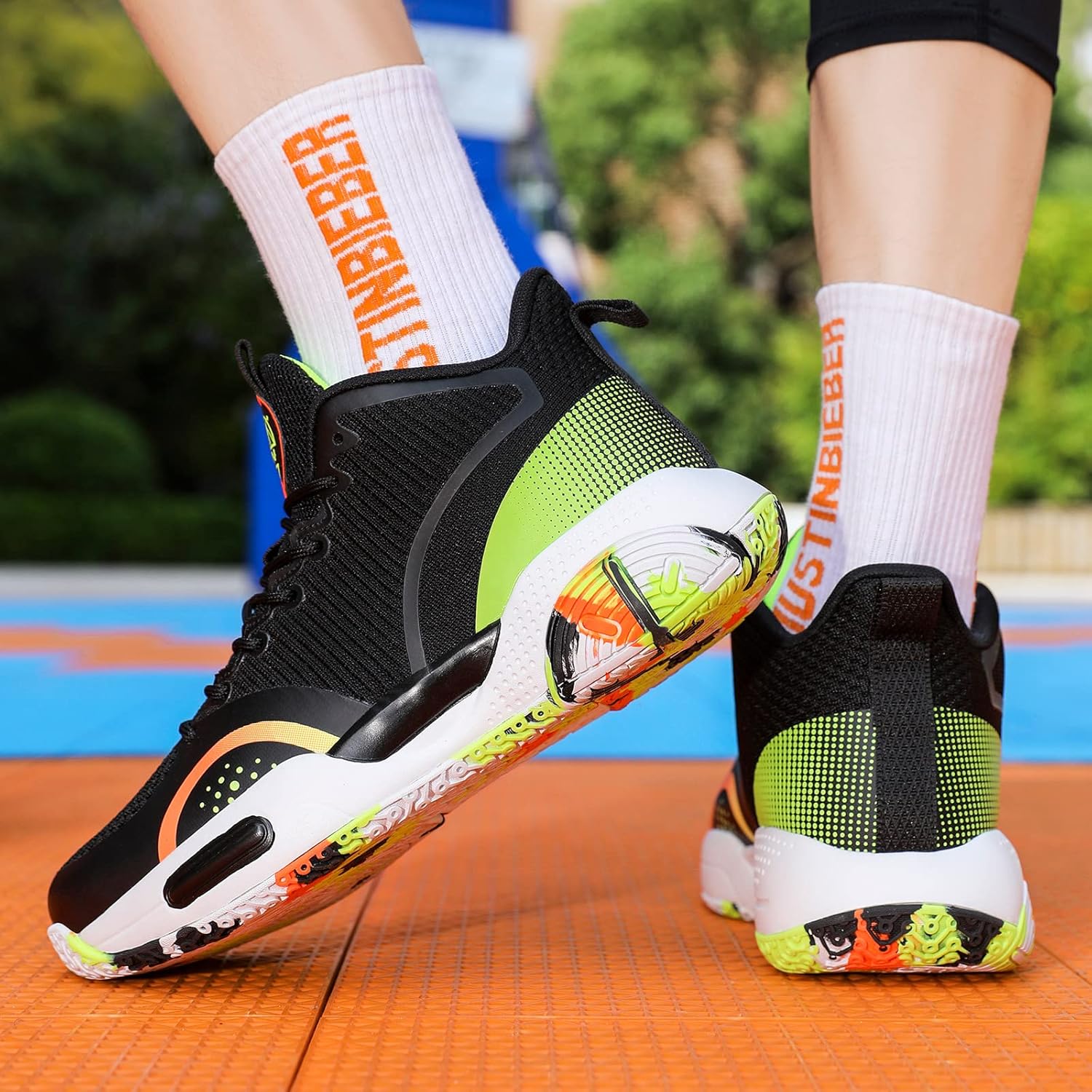 Beita Basketball Shoes for Men High Upper Sneakers Breathable Sports Shoes Anti Slip