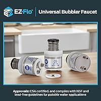 Vista 6 de EZ-FLO Grifo universal Bubbler con cartucho reemplazable, entrada IPS de 3/8 pulgadas, latón cromado, 10345LF