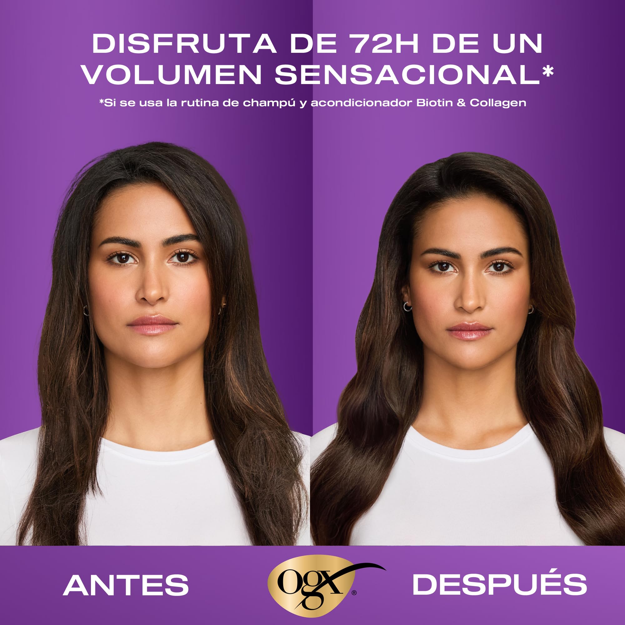 OGX Biotin & Collagen Thick & Full+ Shampoo 385 ml Champú Voluminizador Sin Sulfatos
