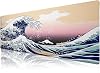 Klasse Pro - 10 Different Models Stitched Edge 90x40 cm Player Gaming Mouse Pad (Japanese Wave, 90x40 cm)