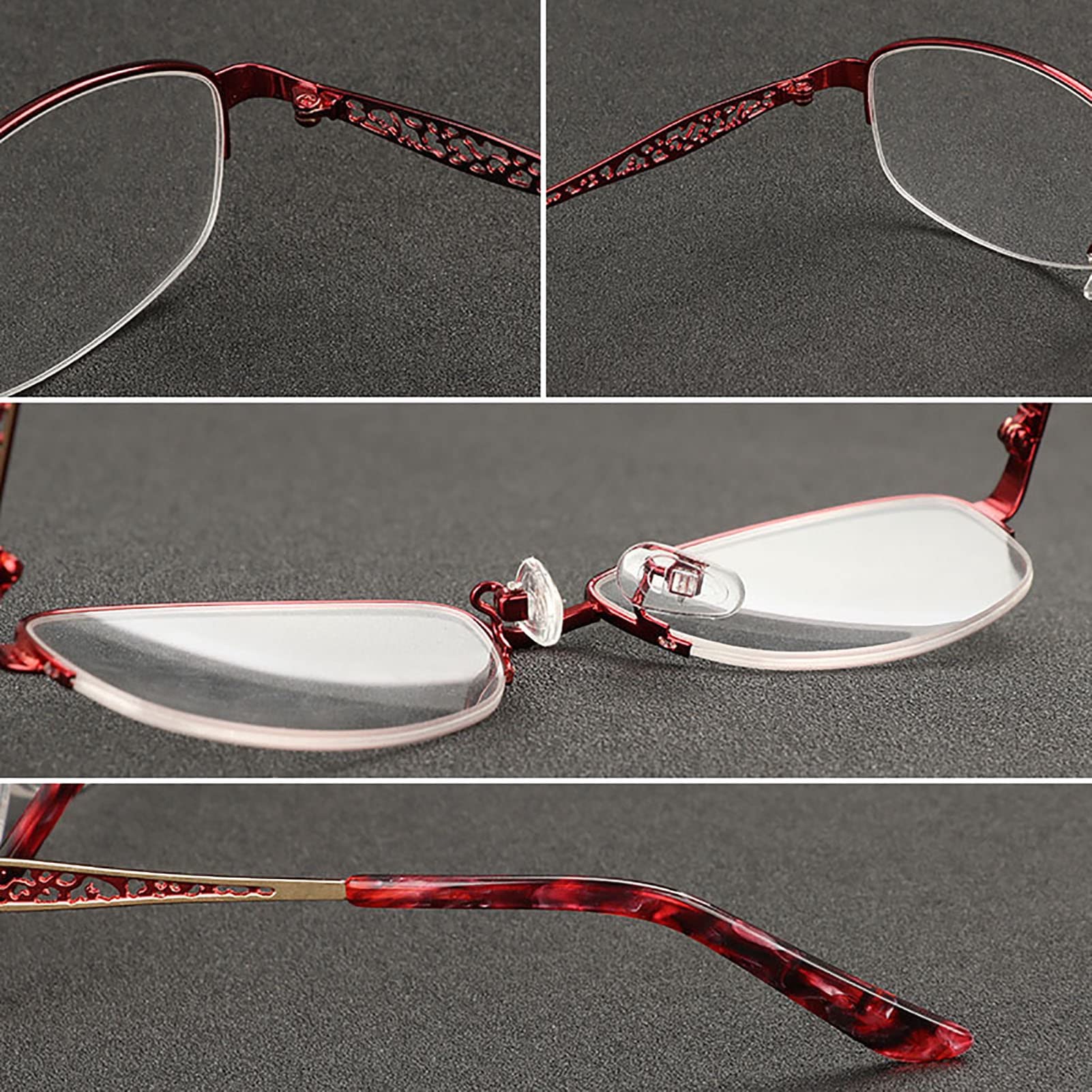 BAFAFA Fotochromowe okulary do czytania, ochrona przed oślepieniem/filtr obciążający oczy, okulary do czytania, promieniowanie UV, dla kobiet i mężczyzn, lekkie artystyczne okulary HD (kolor: różowy, rozmiar: +1,5)