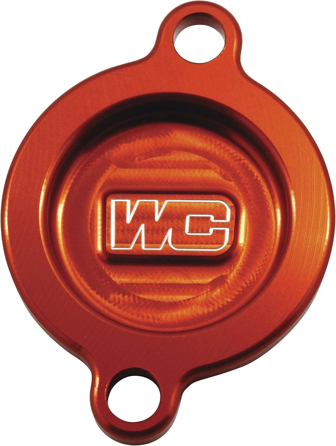 Works Connection Oil Filter Cover (Orange) for 13-15 KTM 450SXF