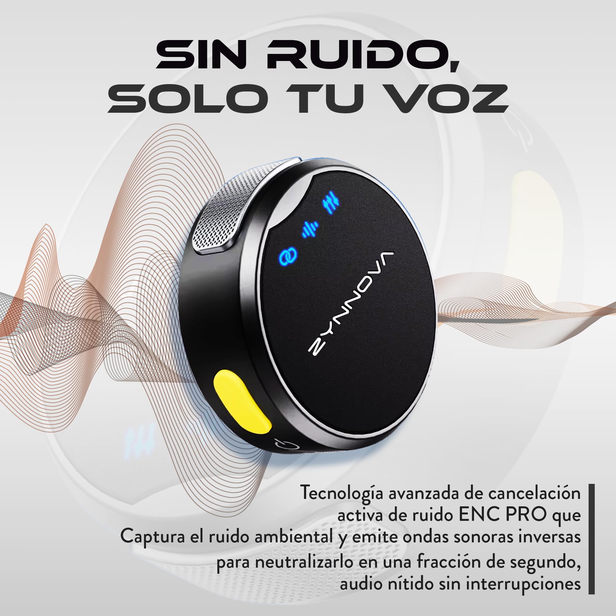 Microfono Inalambrico Solapa, para Android e iPhone 15X SOUNDPRO Set, Compatibilidad Universal, Cancelación de Ruido ENC Pro, Modo Reverb, 400mAh +26h hasta 100m, Hi-Fi Audio.