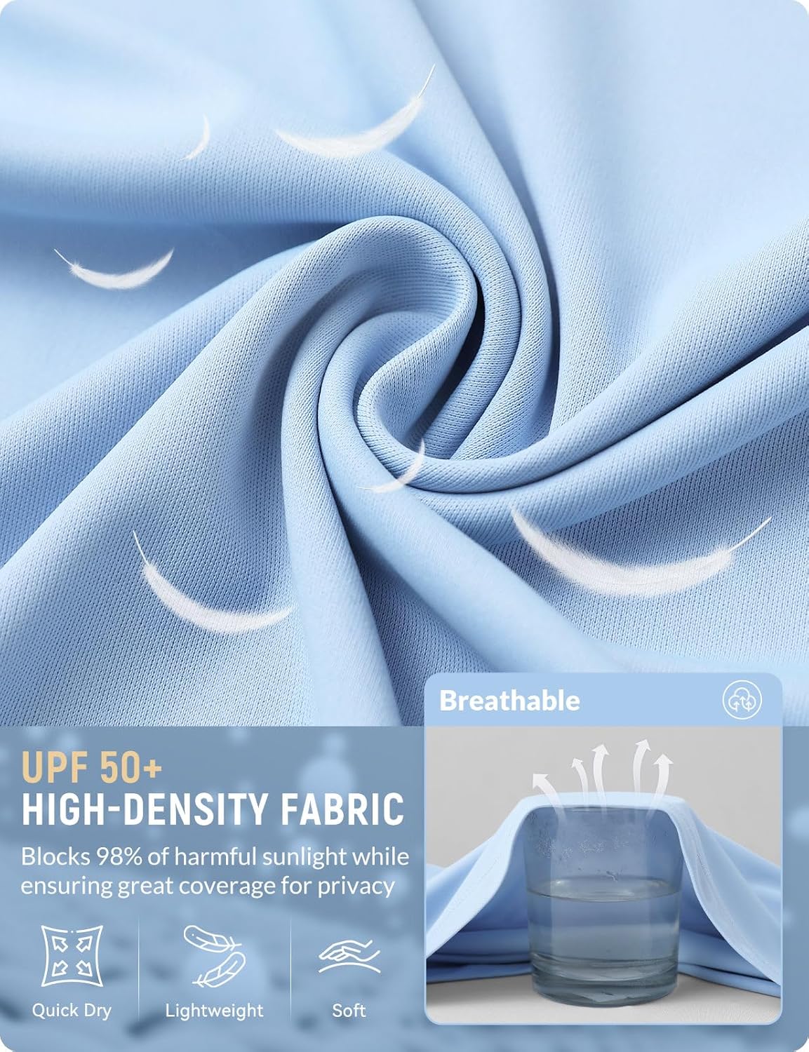 baleaf Women's UPF 50+ Sun Shirts Protection SPF Crop Jacket UV Protection Long Sleeve Full Zip Clothing Lightweight - Image 6