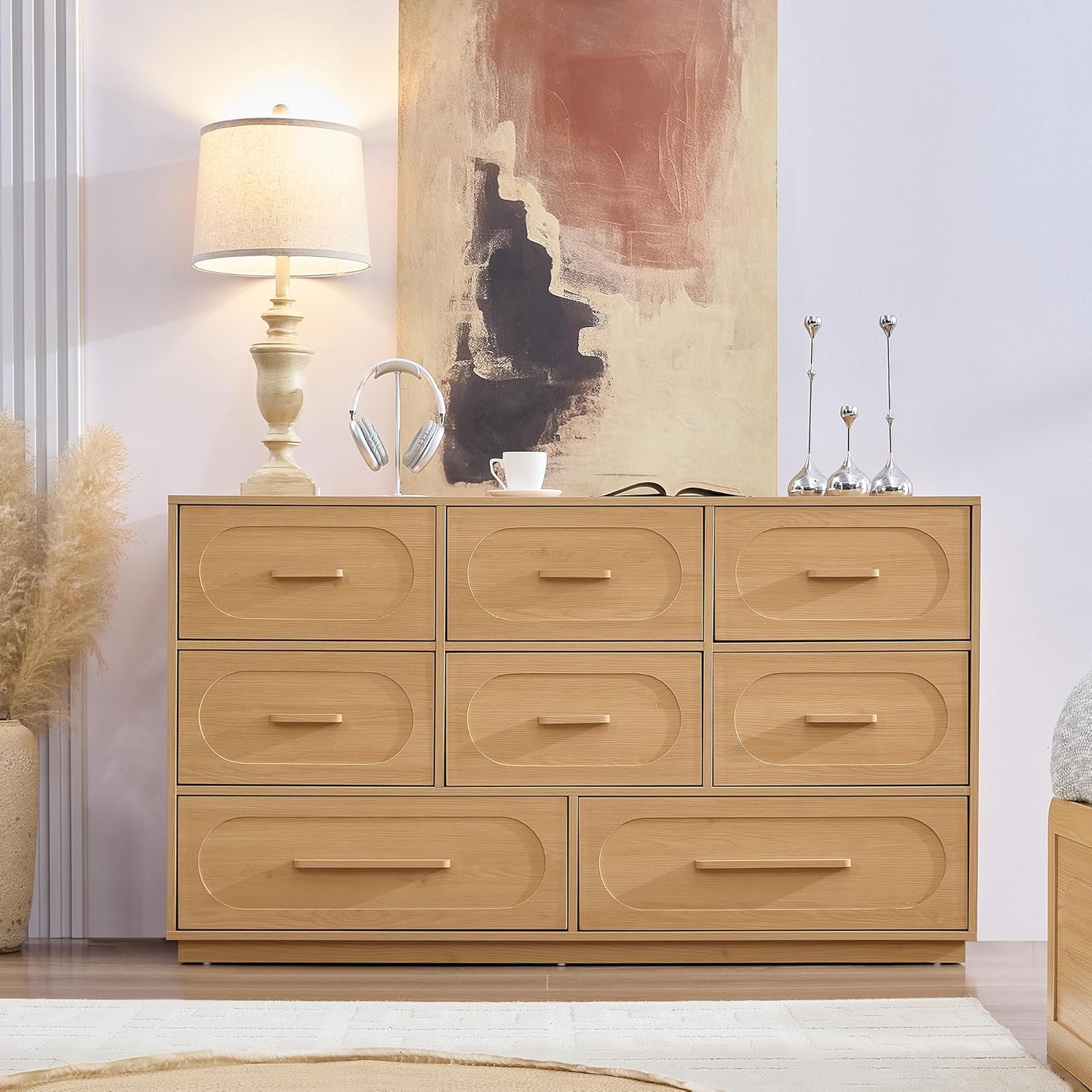 Harpaq 8-Drawer Dresser in a living room setting