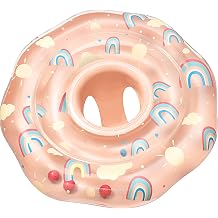 SLOOSH Baby Pool Float with Double Air Chambers, Inflatable Baby Swimming Float with Safety Seat,Toddler Infant Swim Float Ring Swimming Pool Accessories for Age 6-36 Months
