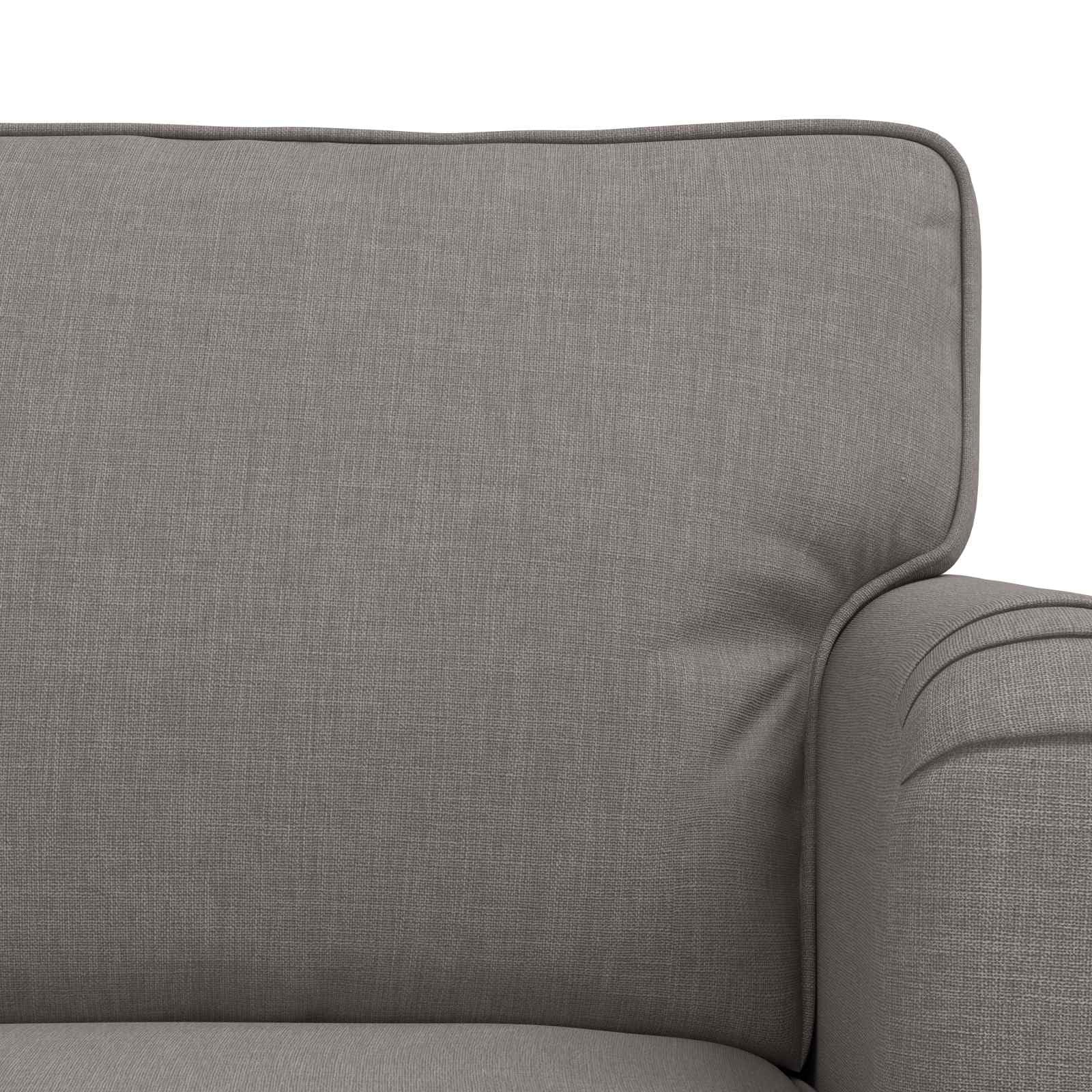 2-częściowy zestaw kanapy w kolorze szarobrązowym (taupe), sofa narożna z poduszką i podłokietnikami, 201 x 80 x 85 cm, zestaw wypoczynkowy do salonu i pokoju gościnnego