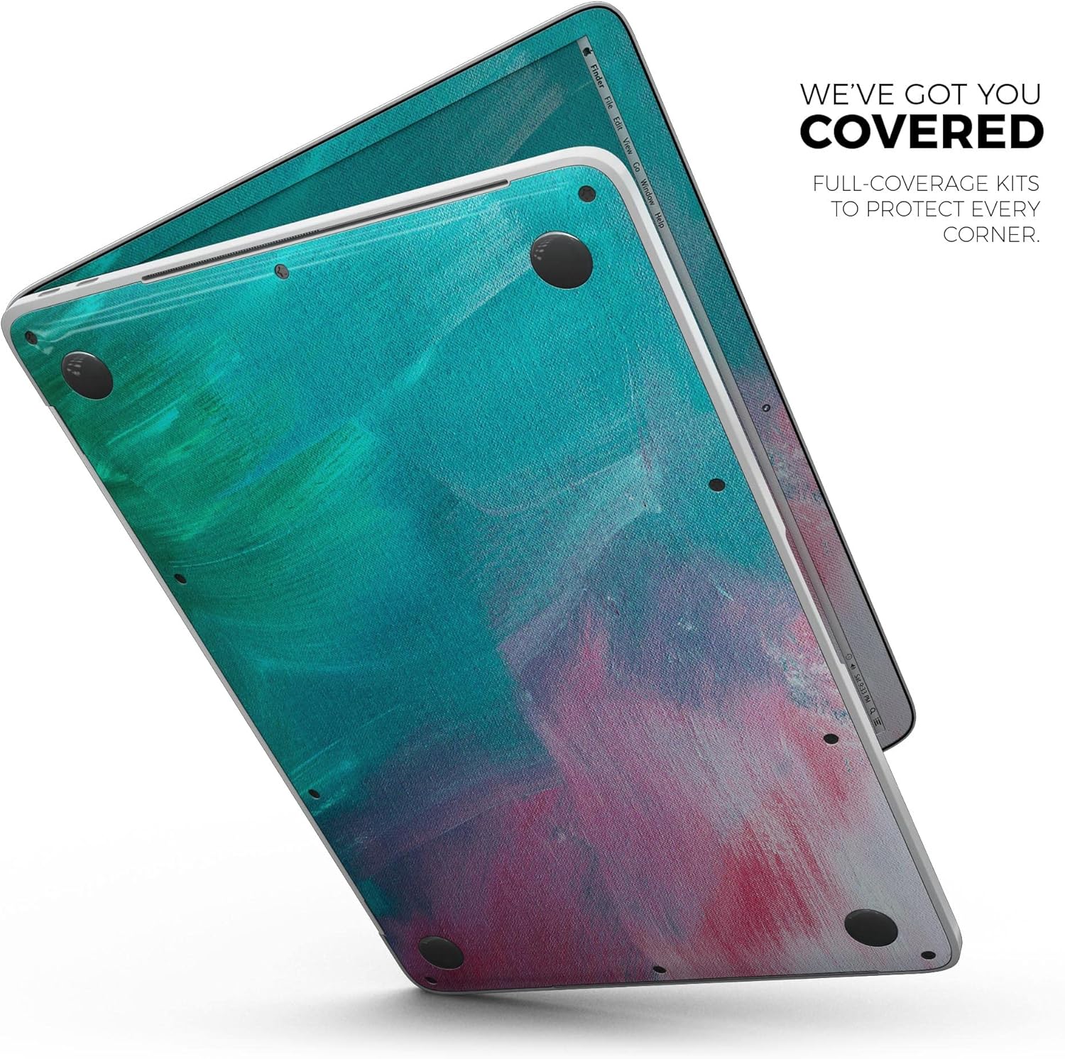 Design Skinz Pastel Marble Surface Full-Body Wrap Scratch Resistant Decal Skin-Kit Compatible with MacBook 16" Pro M1 (A2485)
