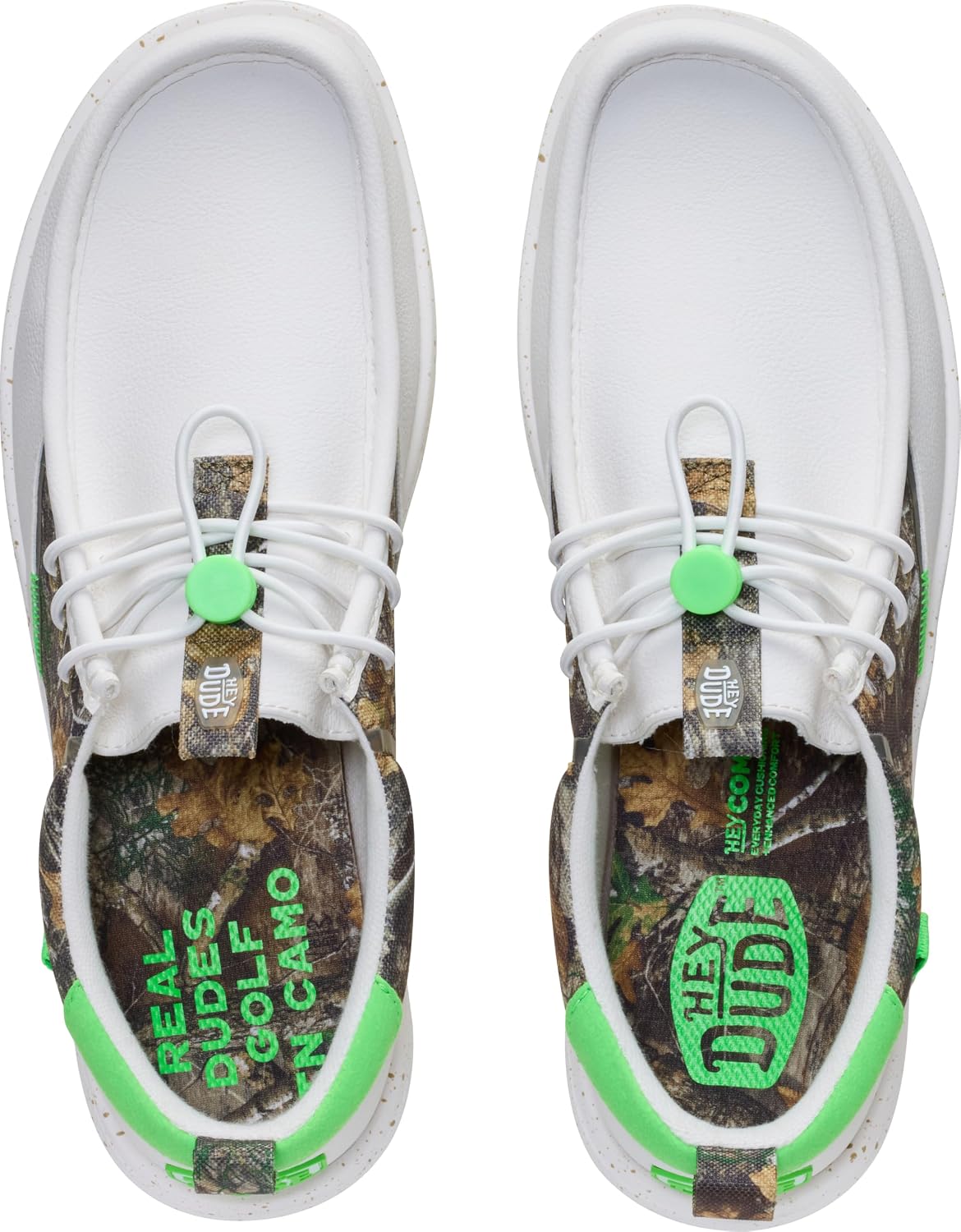 HEYDUDE Men's Realtree Edge Wally Slip On Golf Shoe | Spikeless Traction