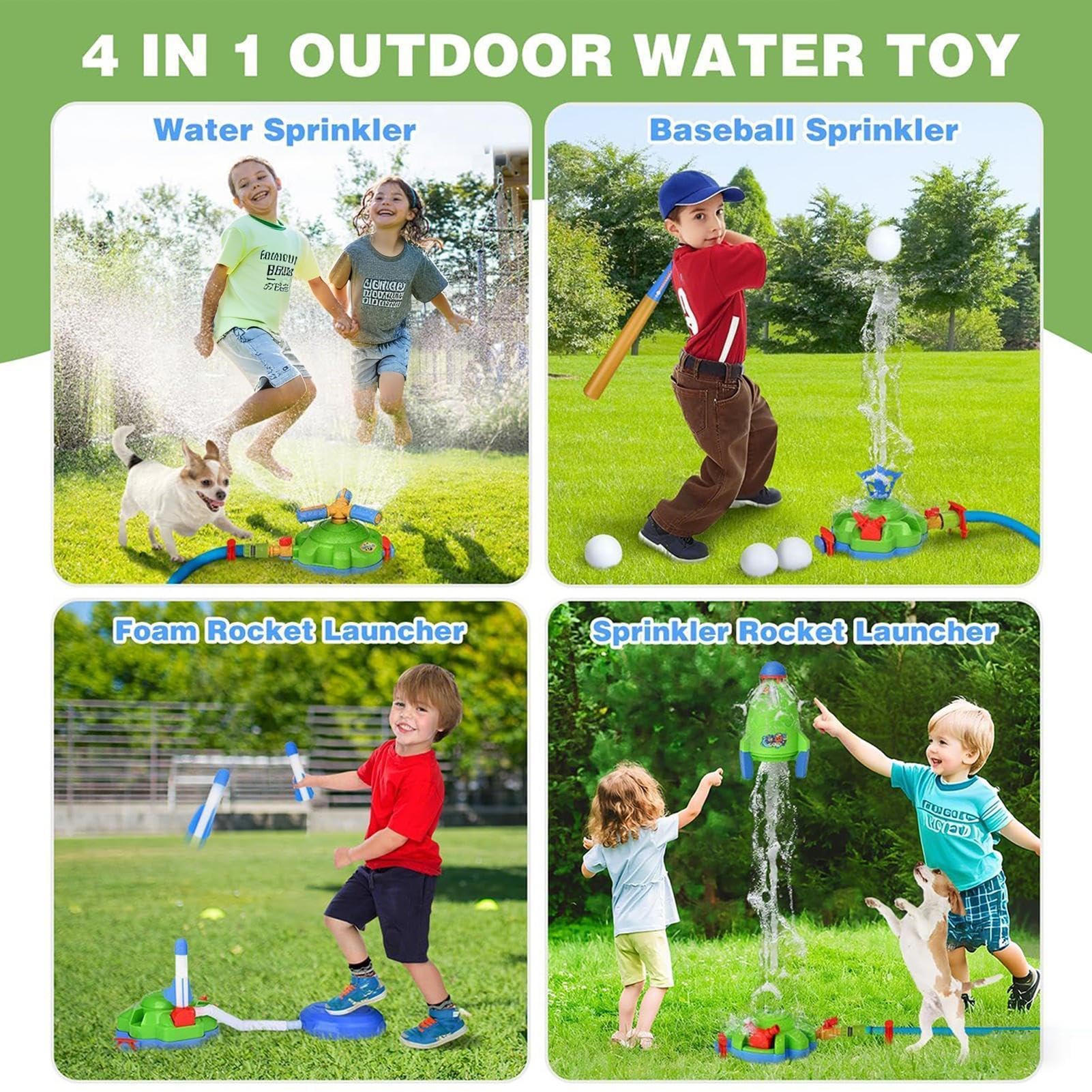 Sprinkler für Kinder, um 360 Grad drehbar