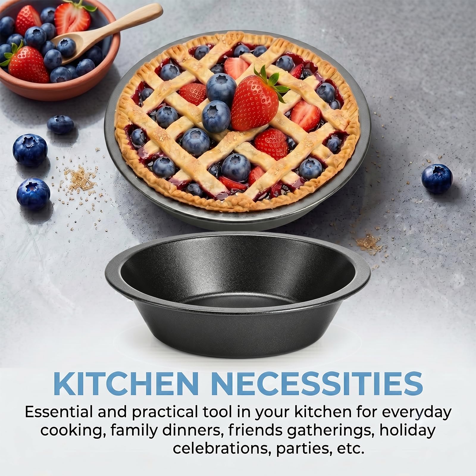 Mini Pie Pans - 4 Pack for Oven & Instant Pot -3 Mini Pie Pans - 4 Pack for Oven & Instant Pot -3
