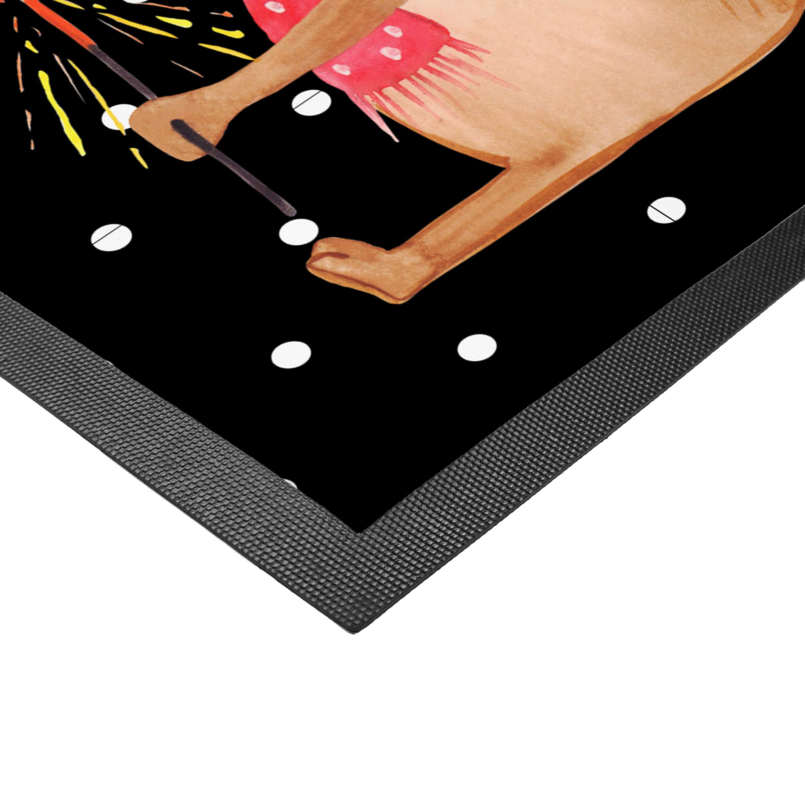 Mr. & Mrs. Panda 60 x 90 cm Fußmatte Maus Weihnachten - Geschenk, Sauberlaufmatte, Fußmatte außen, Wintermotiv, Weihnachtswunder, Türvorleger,