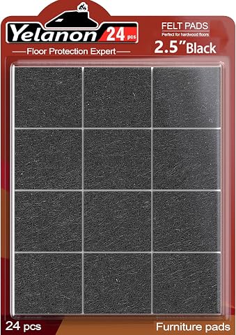 Yelanon Felt Furniture Pads for Hardwood Floors -24 Pcs 2...