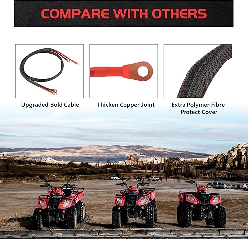 Miniatura 3 de GEARZAAR Can am X3 - Kit de herramientas de reubicación de terminales de batería UTV, adaptador remoto de carga rápida, accesorios Maverick x3 para