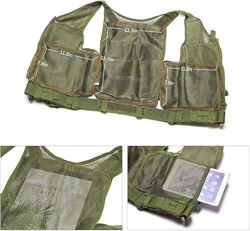 Miniatura 7 de GZ XINXING - Chaleco táctico de paintball, talla S - 4XL