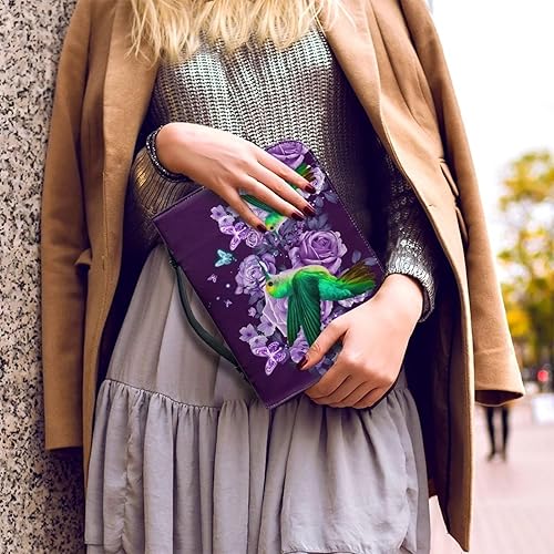 Miniatura 4 de Funda de piel sintética para la Biblia, funda resistente para la Biblia para mujeres y niñas, funda de libro de la Biblia de colibrí con cremallera,