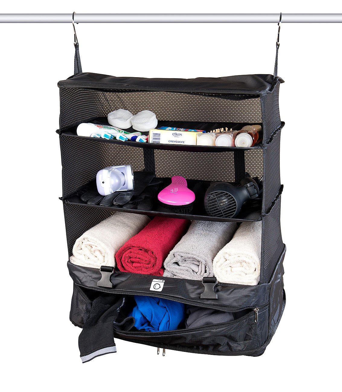Xcase valigia con sistema di scaffalature: Set di 2 XXL- Organizer per valigia, Cubi da imballaggio appesi, 45 x 64 x 30 cm (borsa da viaggio per scaffale, con sistema scaffali, scaffale)