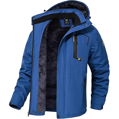 QPNGRP Mens Waterproof Ski Snowboard Jacket Winter Windproof Snow Coat