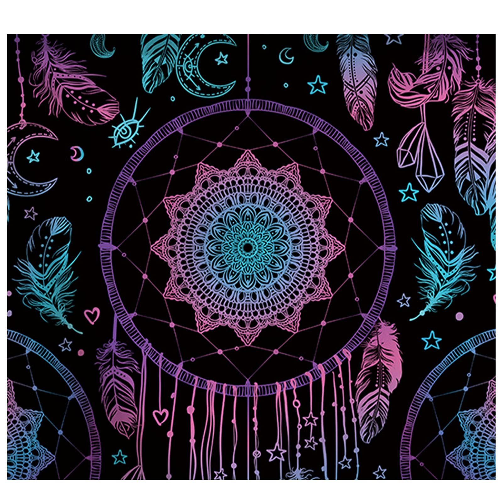 Tapisserie murale mandala en tissu pour deco chambre et salon 130x150cm