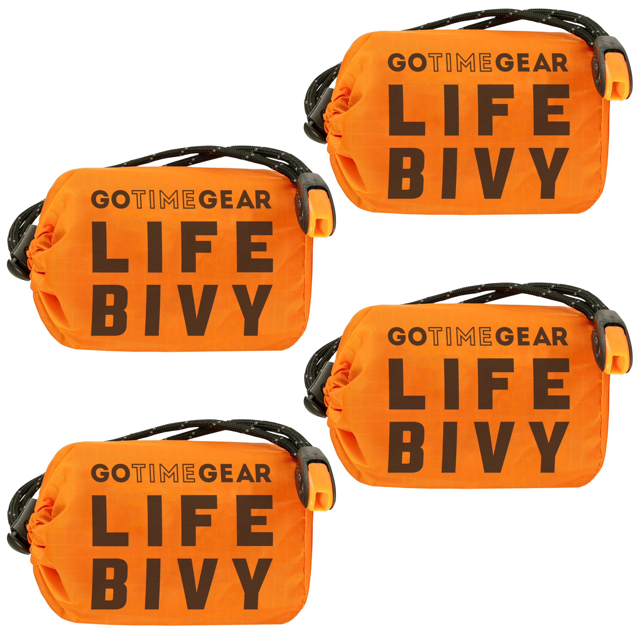 Go Time Gear Life Bivy Emergency Survival Sleeping Bag Thermal Bivy - Use as Emergency Bivy Sack, Survival Sleeping Bag, Mylar Emergency Blanket