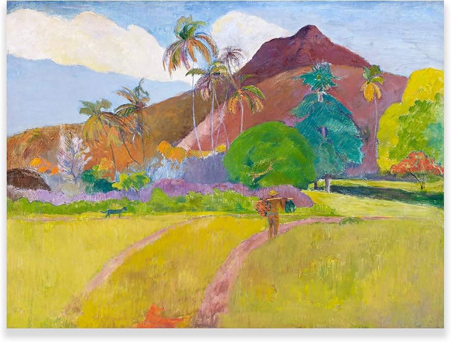 Paul Gauguin Wall Art - Tahitian Landscape poster - Canvas Print
